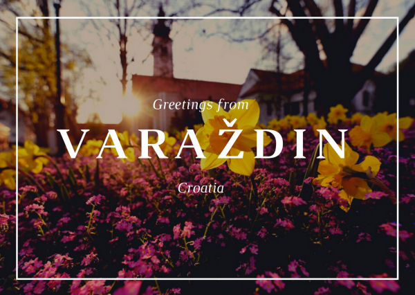 Razglednica s motivom grada Varaždina