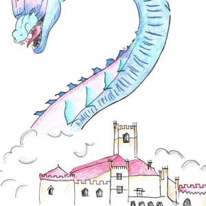 Bookmark s motivom trakošćanskog zmaja